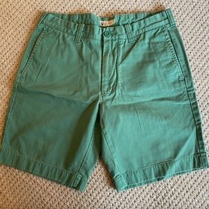J.CREW Mens' Green Chino Shorts sz 32
